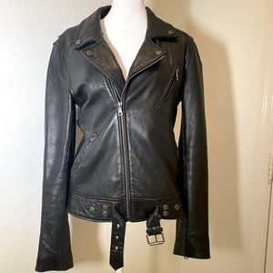 Victorias Secret Leather Moto Jacket